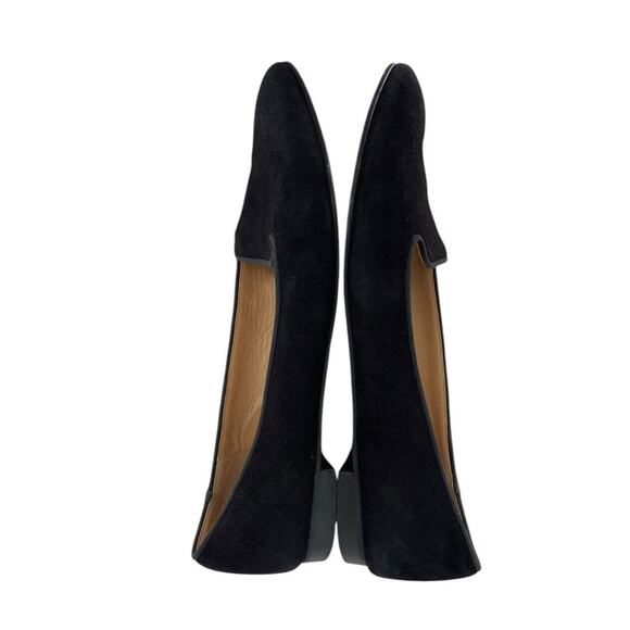 Clorinda Antinori Italy Black Suede Parlor Smoking Flats Size 39 EU 8.5 US - Picture 6 of 7